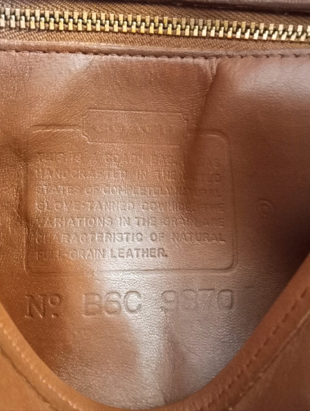 Coach Court Bag #9870, British Tan, 1996 - Picture 11 of 16